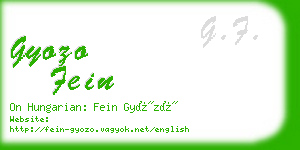 gyozo fein business card